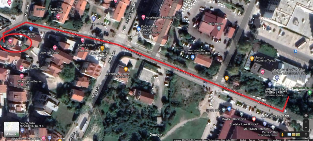 Hotel Vila Monte Budva Zewnętrze zdjęcie
